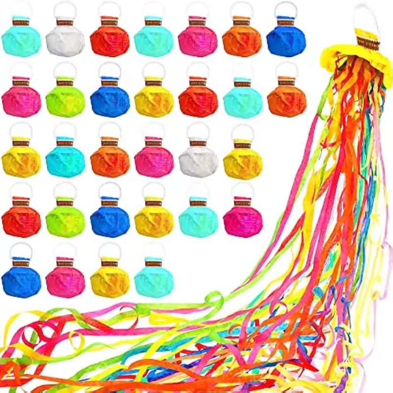 Confetti Cannon Tube - Penghias Pesta Lemparan Kertas Warna-warni, Penghias