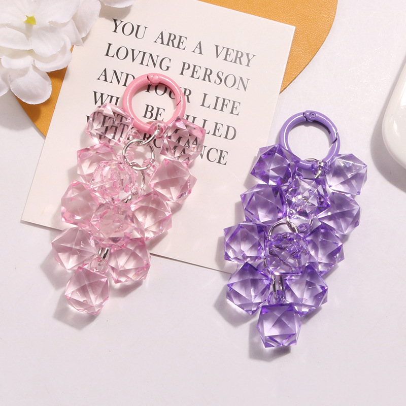Centerpiece Stick - Warna Baru Transparan Sudut Manik Anggur