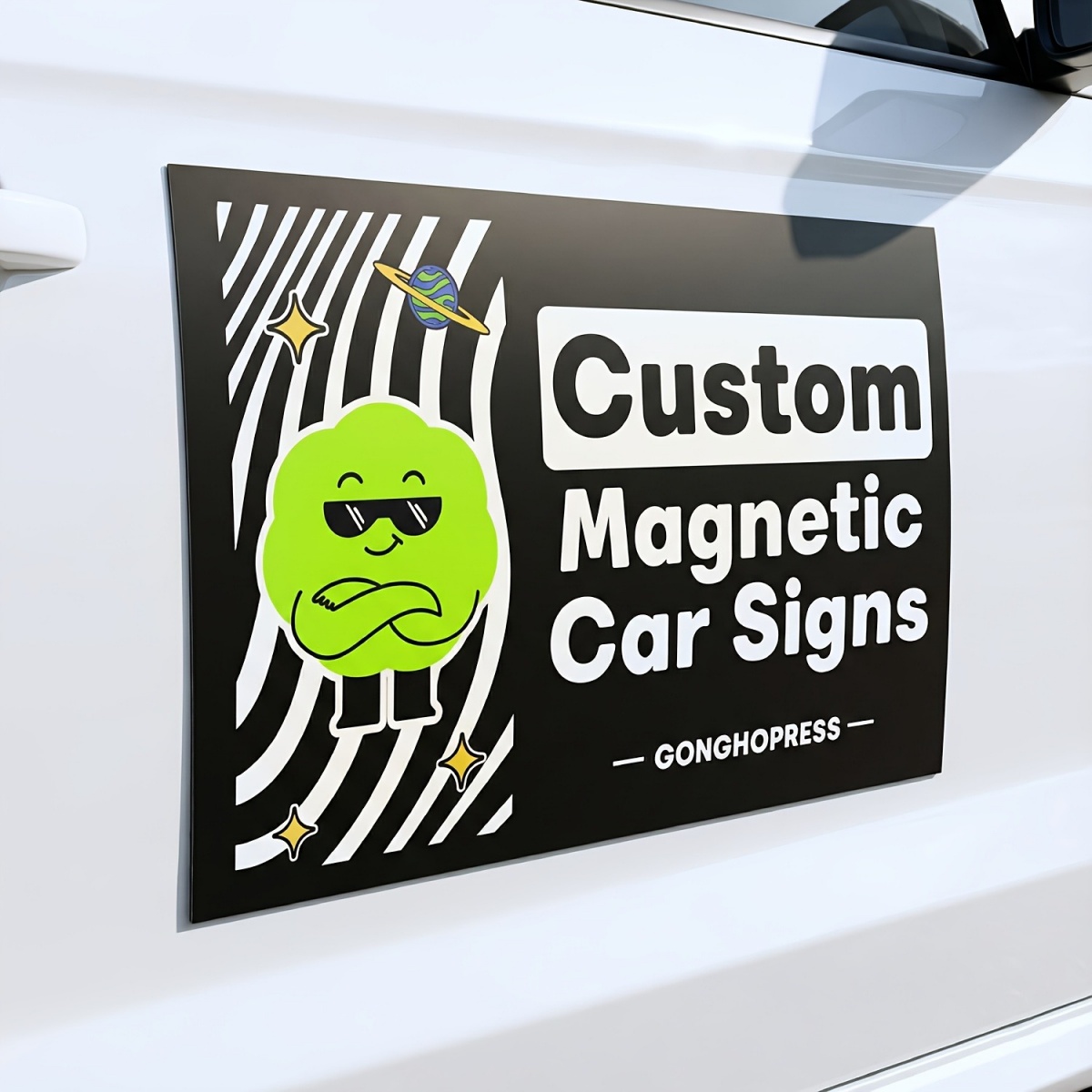 Eve Party - Stiker Mobil Magnetik yang Dapat Disesuaikan—Ideal