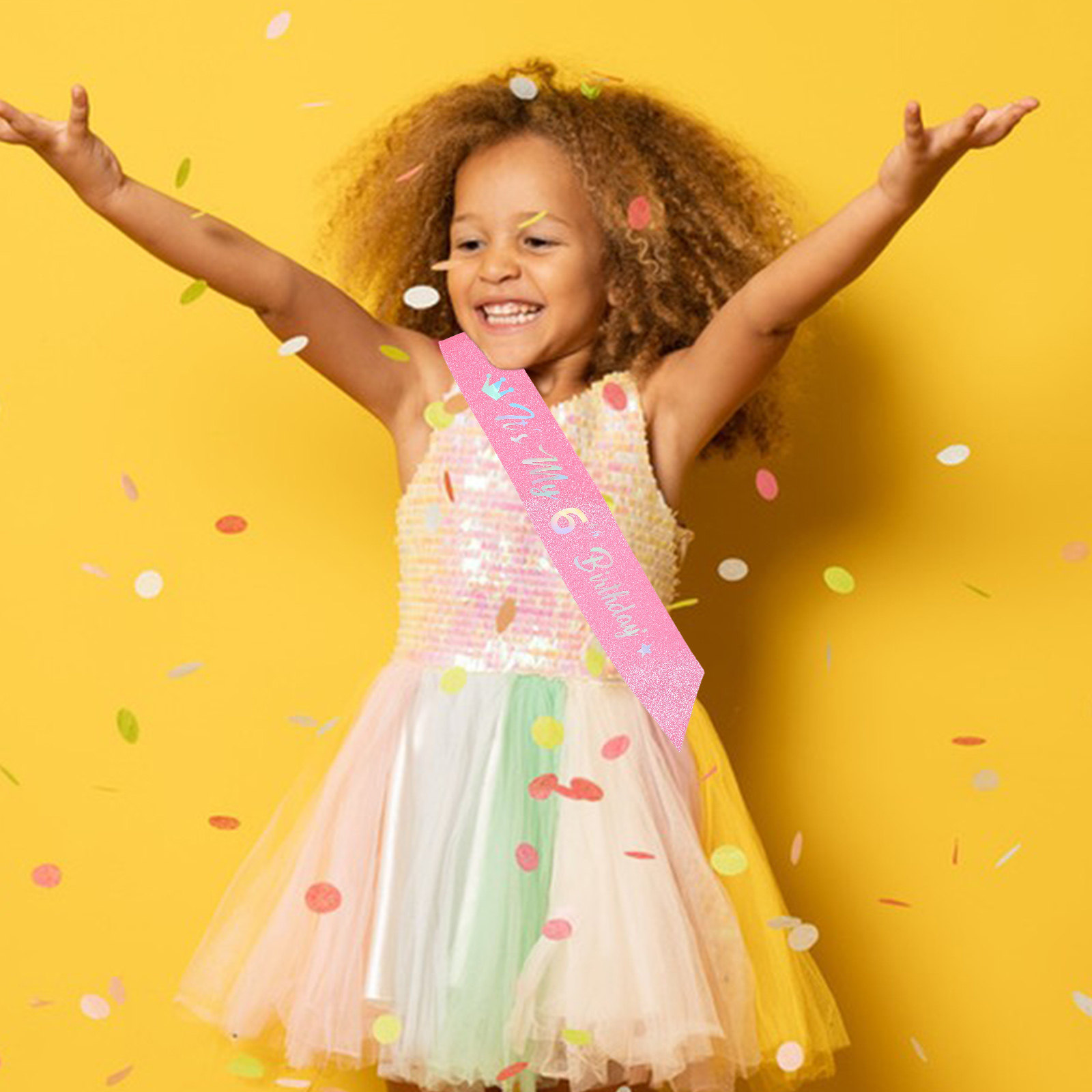 Birthday Sash Glitter - 5Pcs Selempang Glitter Pink 'It's My