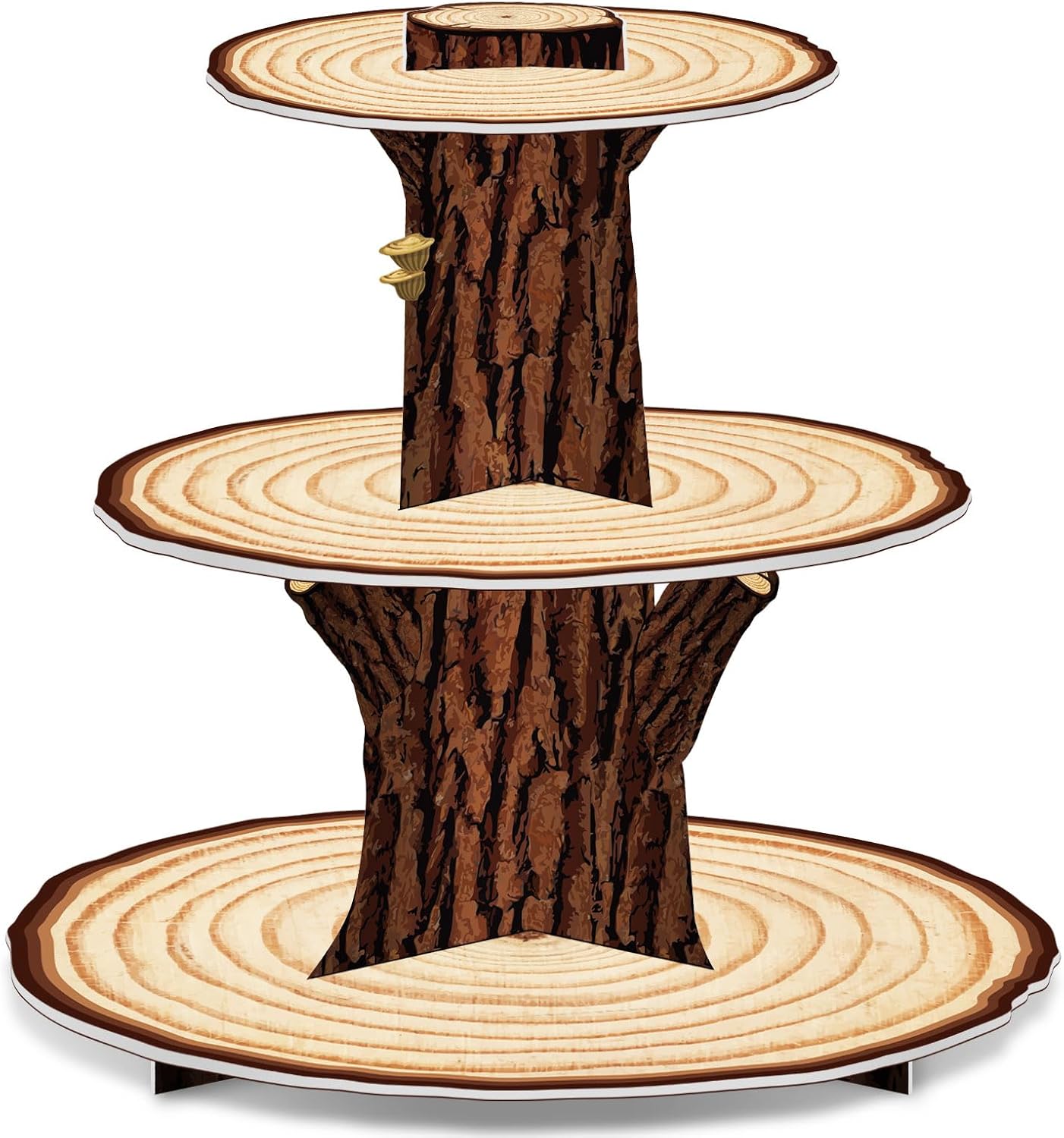Cupcake Stand Tier - Dekorasi Stand Cupcake Kayu 3 Tingkat