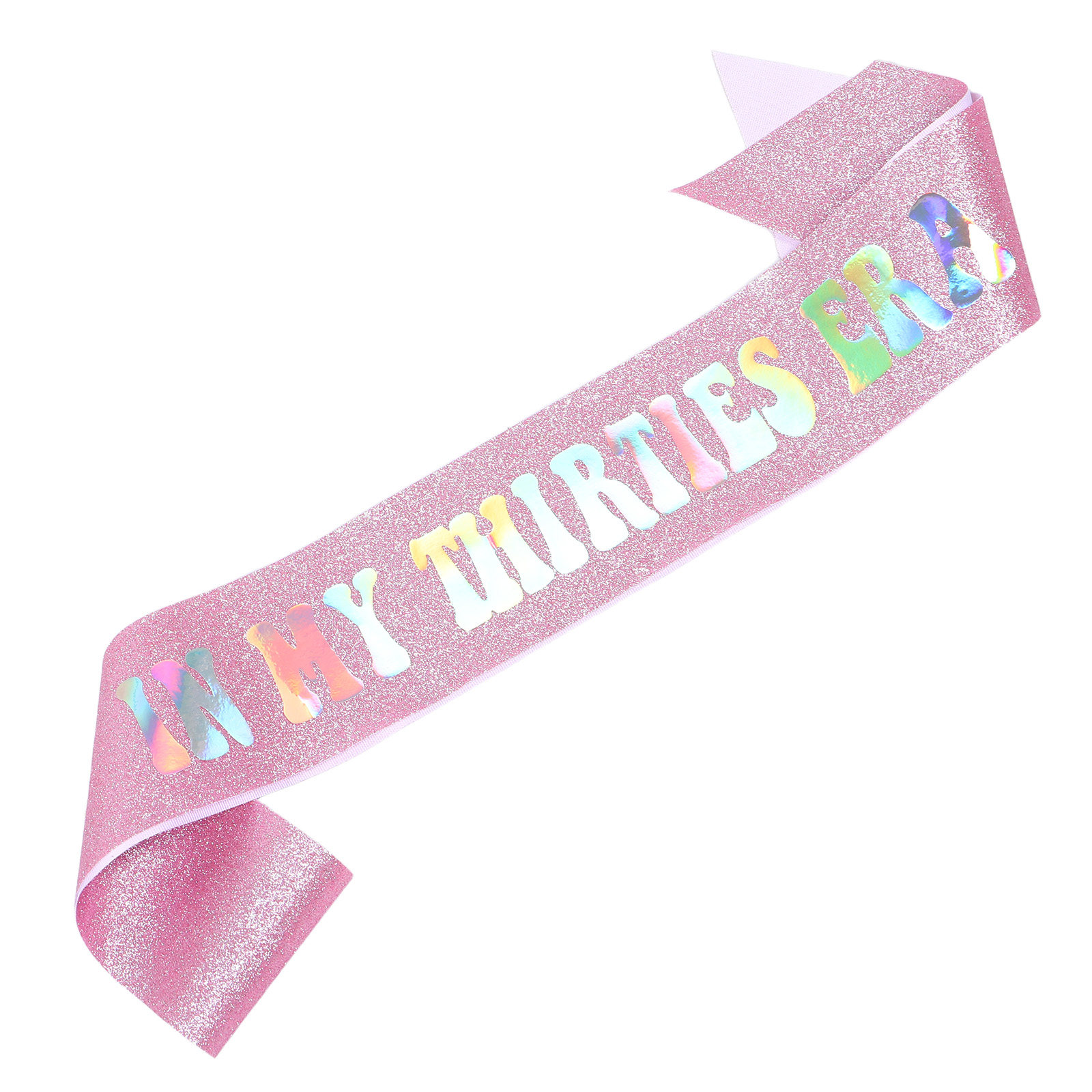 Birthday Sash Glitter - Sash Ulang Tahun Berkilauan Warna-warni untuk