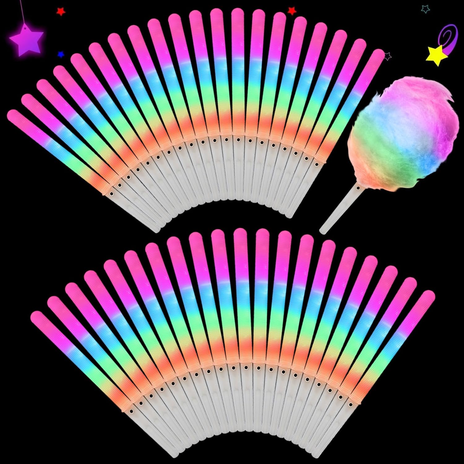 20 Buah Kerucut Permen Kapas L - Cotton Candy Cone ulasan dan harga