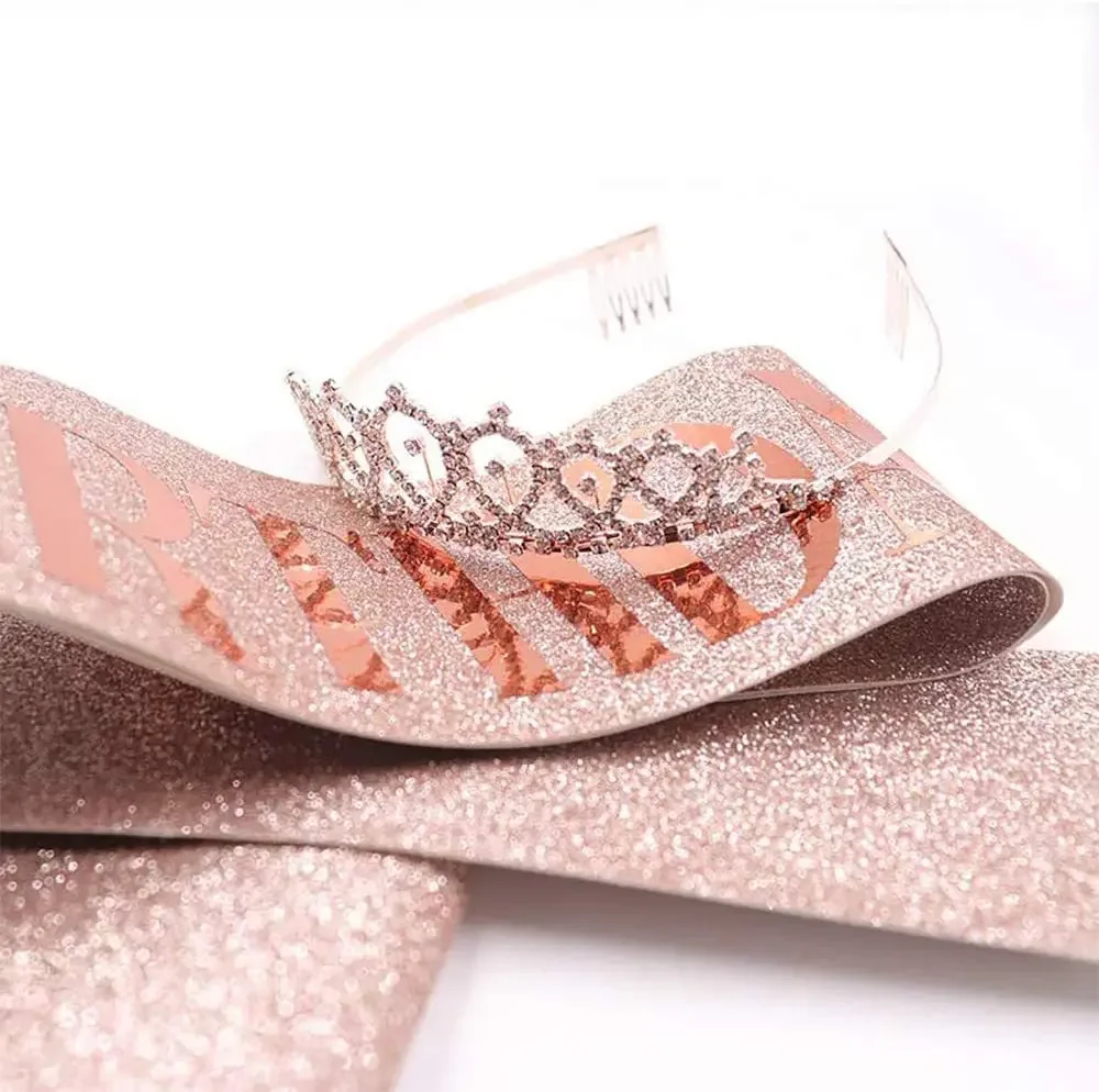 Ulang Tahun Ratu mahkota gadis - Birthday Sash Glitter ulasan dan harga