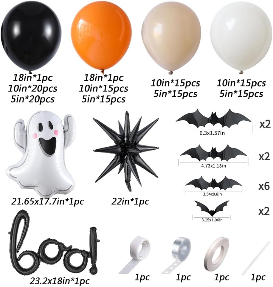 Kit Dekorasi Pesta Halloween L - Balloon Arch Kit ulasan dan harga