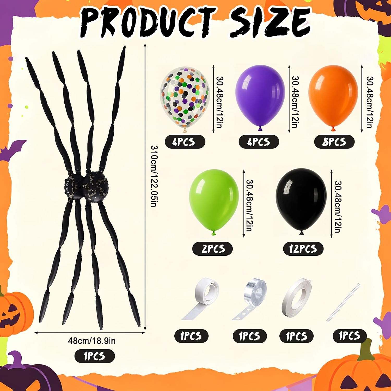 Kit Dekorasi Balon Halloween d - Balloon Arch Kit ulasan dan harga