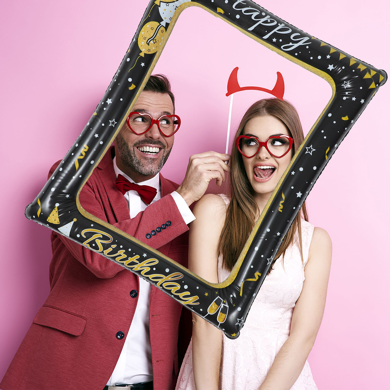 Bingkai Selfie Tiup Besar untu - Photo Booth Frame ulasan dan harga