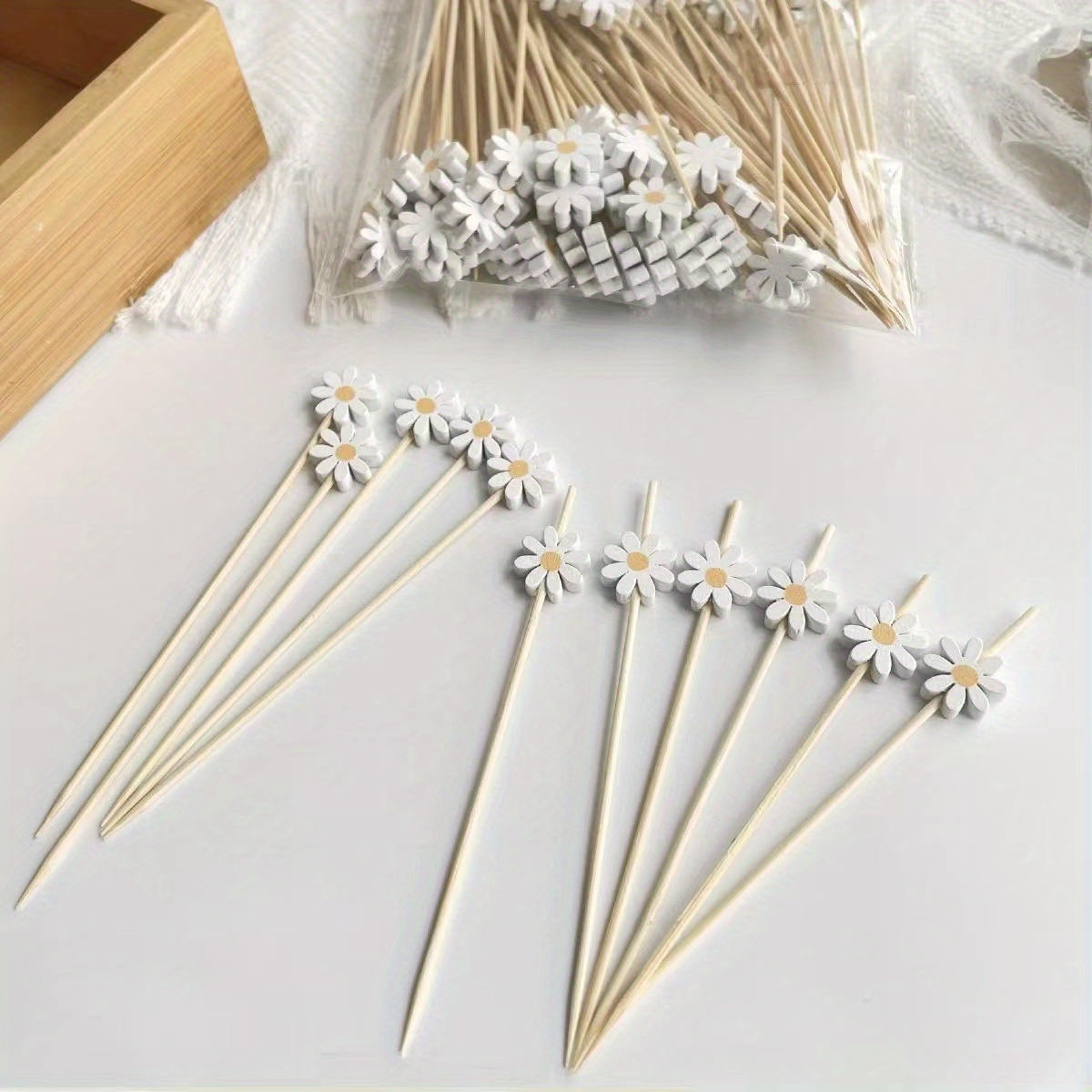 50PCS Dekorasi bunga daisy, tu - Centerpiece Stick ulasan dan harga