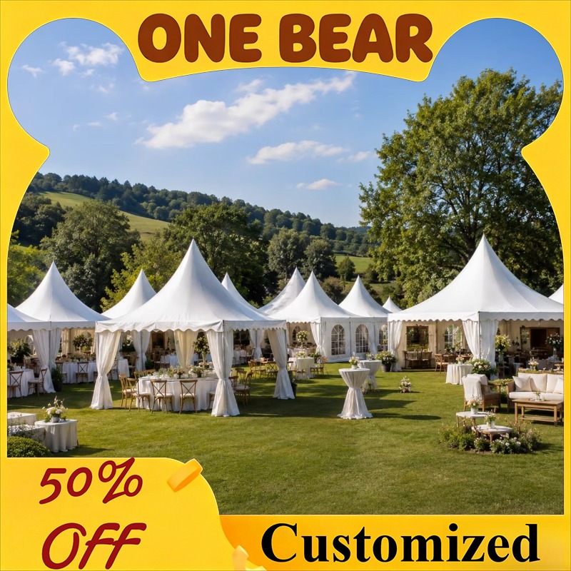 Tenda Pagoda Putih yang Dapat  - Event & Party Supply Photos ulasan dan harga